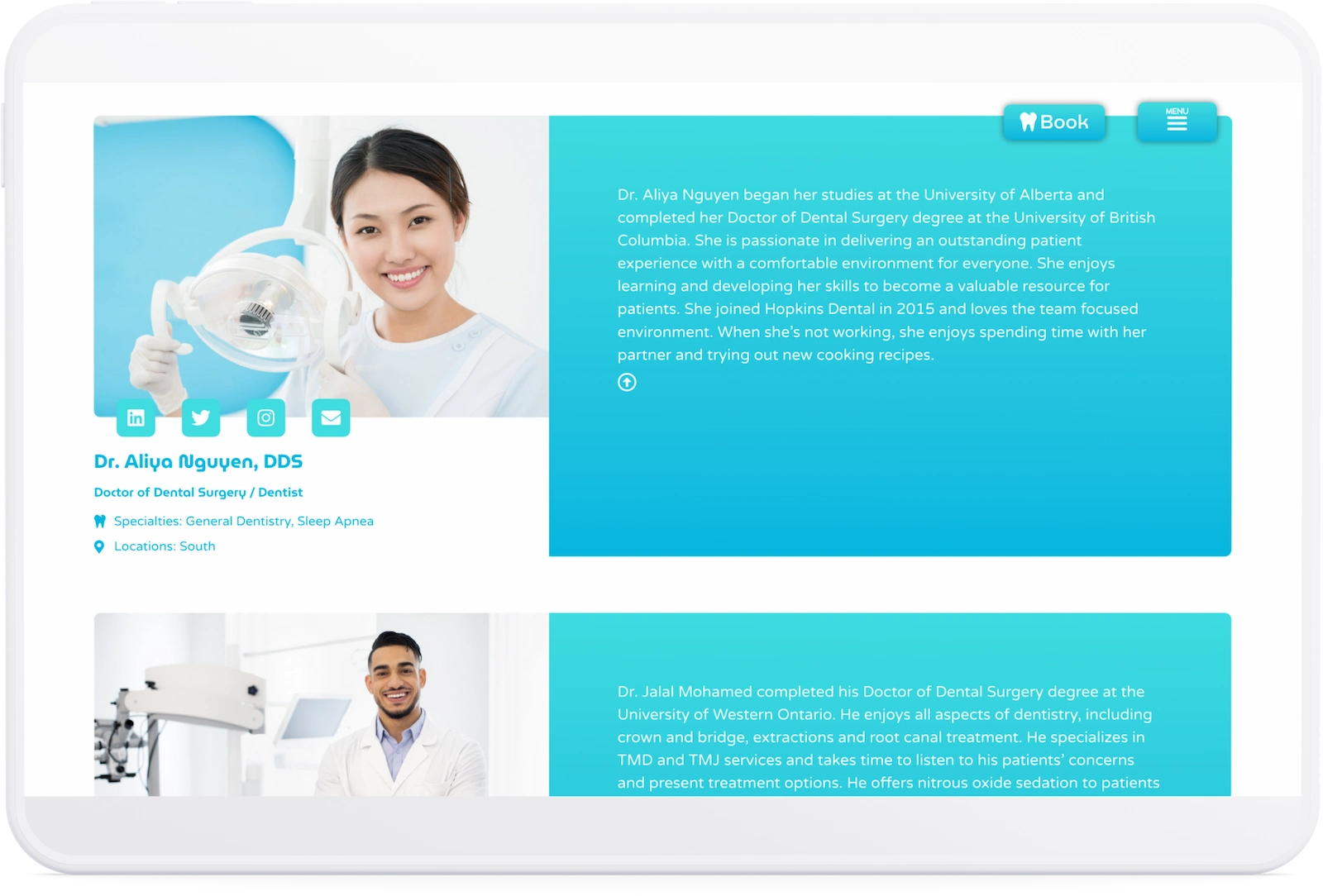 Optiimus Dental, Medical & Healthcare Marketing Wordpress-website-design-healthcare-tablet11