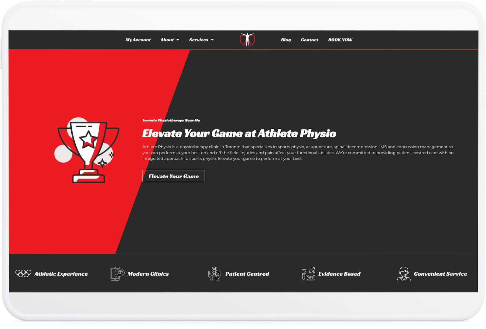 Optiimus Dental, Medical & Healthcare Marketing Wordpress-website-design-healthcare-tablet14