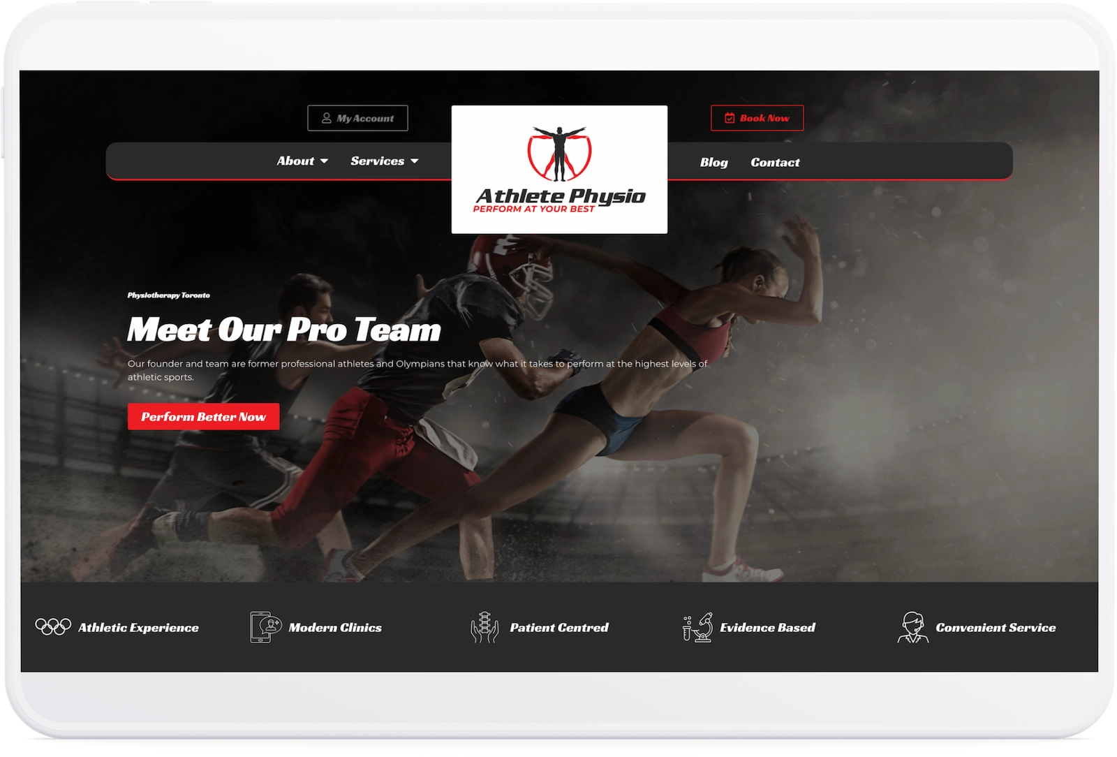 Optiimus Dental, Medical & Healthcare Marketing Wordpress-website-design-healthcare-tablet15