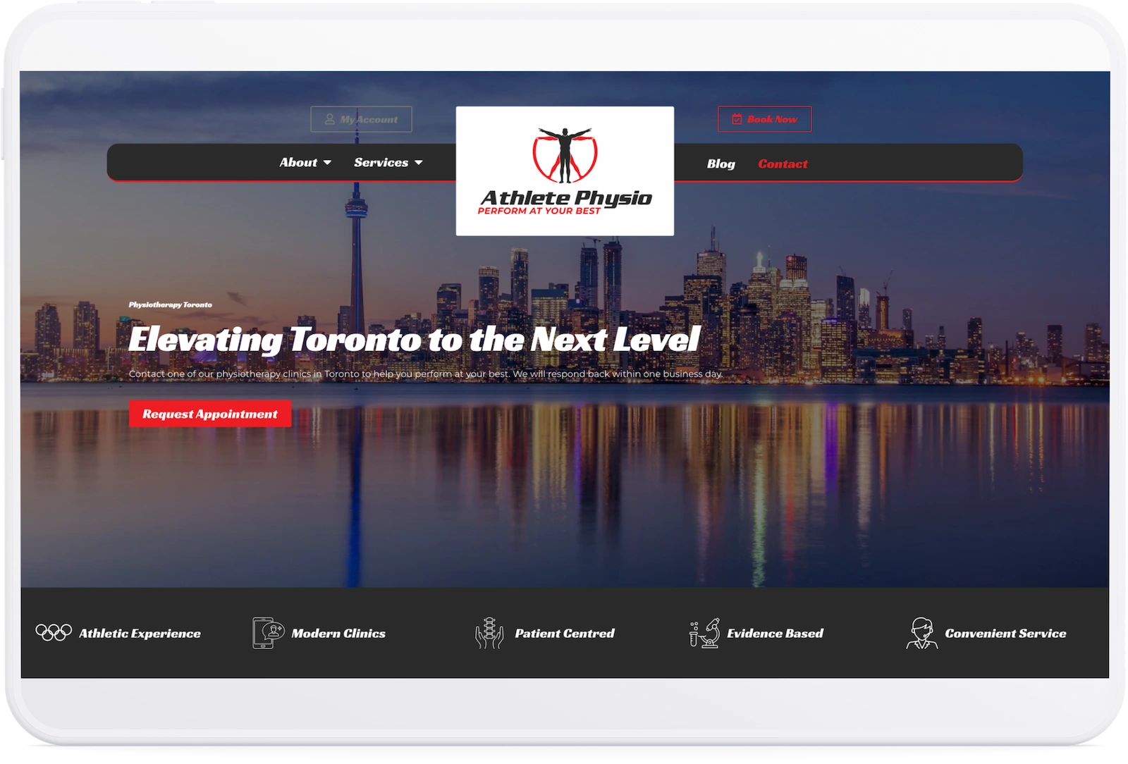Optiimus Dental, Medical & Healthcare Marketing Wordpress-website-design-healthcare-tablet18