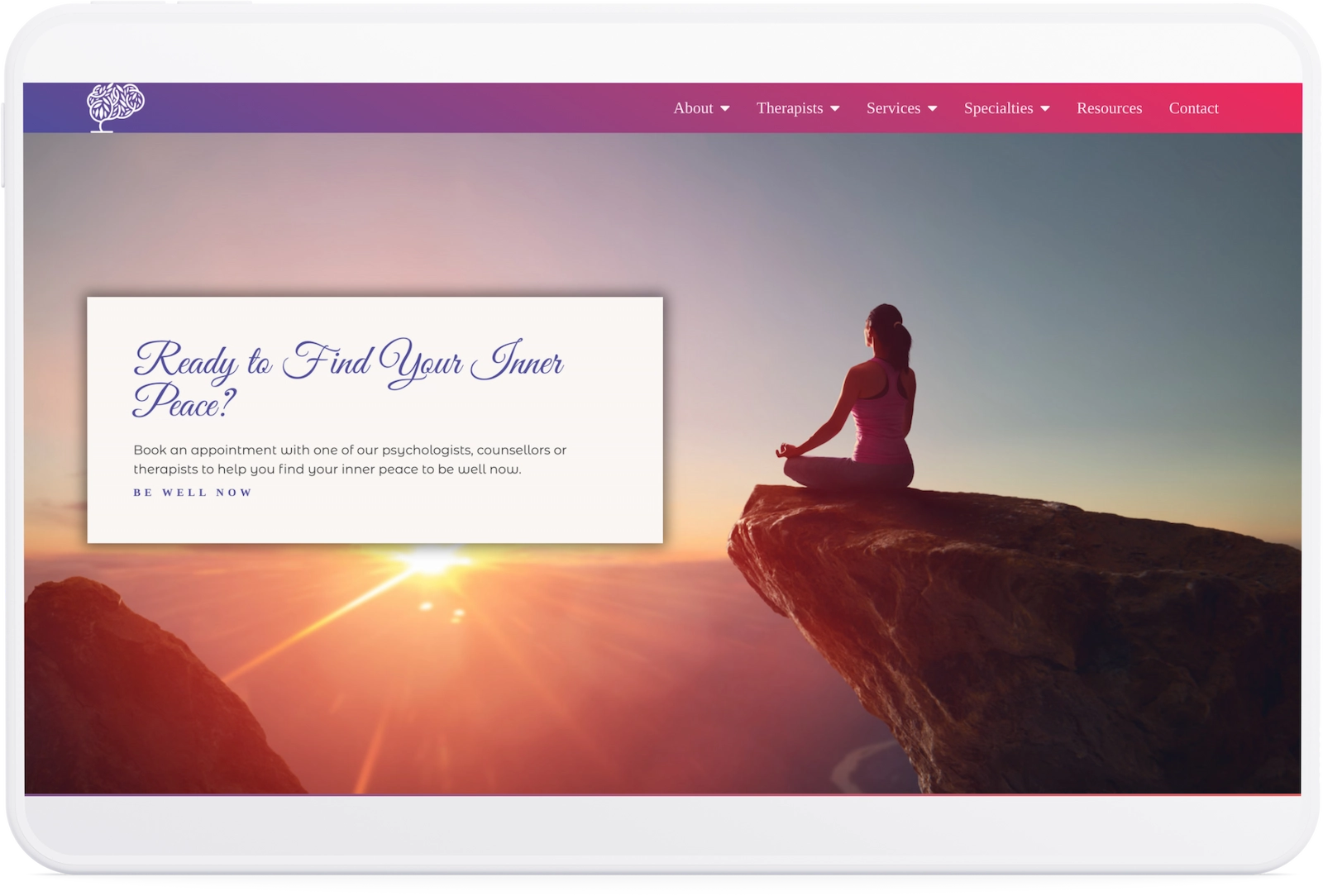 Optiimus Dental, Medical & Healthcare Marketing Wordpress-website-design-healthcare-tablet22