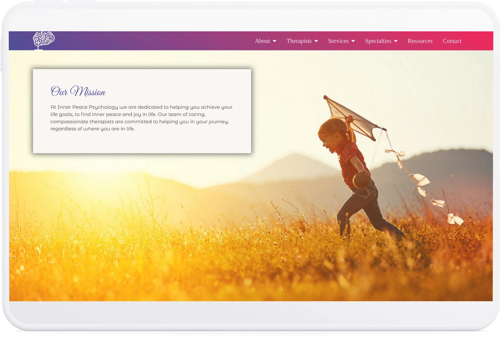 Optiimus Dental, Medical & Healthcare Marketing Wordpress-website-design-healthcare-tablet23