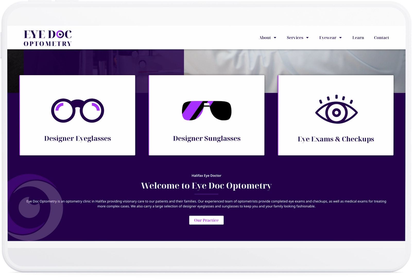Optiimus Dental, Medical & Healthcare Marketing Wordpress-website-design-healthcare-tablet26