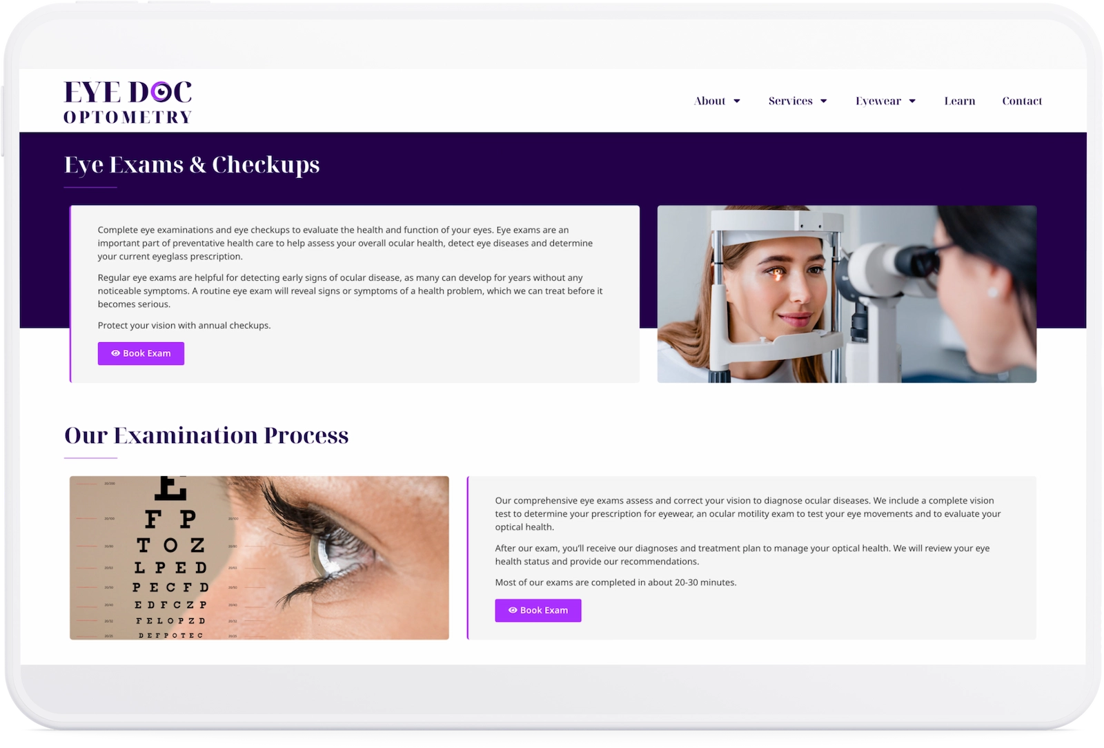 Optiimus Dental, Medical & Healthcare Marketing Wordpress-website-design-healthcare-tablet29