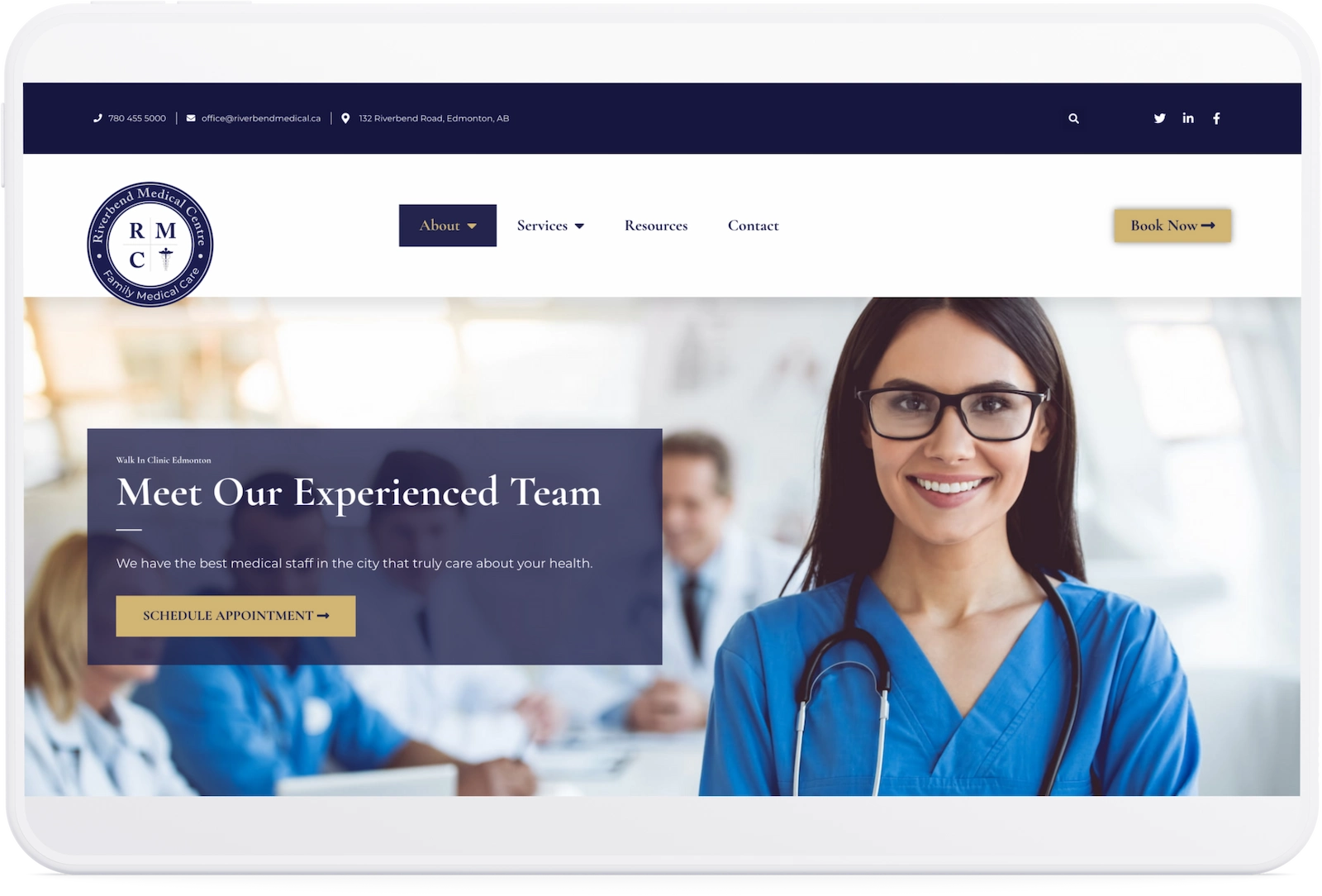 Optiimus Dental, Medical & Healthcare Marketing Wordpress-website-design-healthcare-tablet3