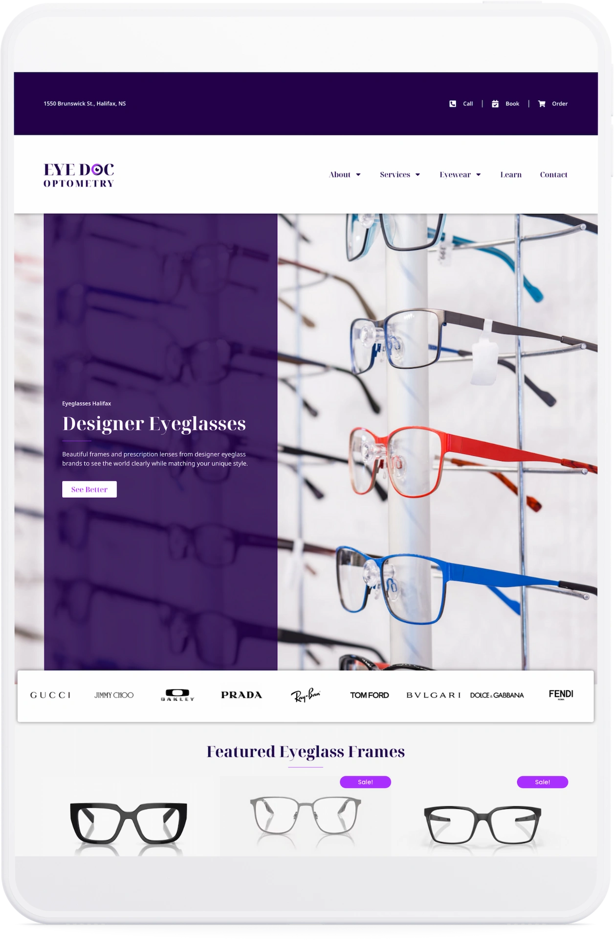 Wordpress website design healthcare tablet