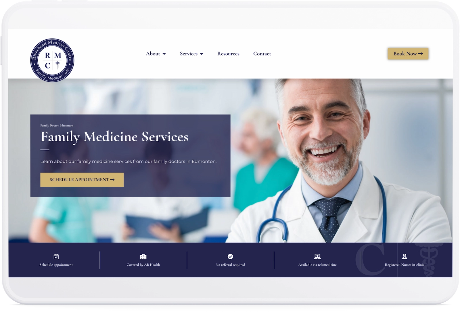 Optiimus Dental, Medical & Healthcare Marketing Wordpress-website-design-healthcare-tablet4