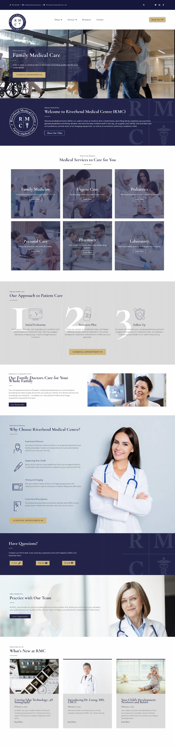 Optiimus Dental, Medical & Healthcare Marketing Wordpress website design mockup healthcare