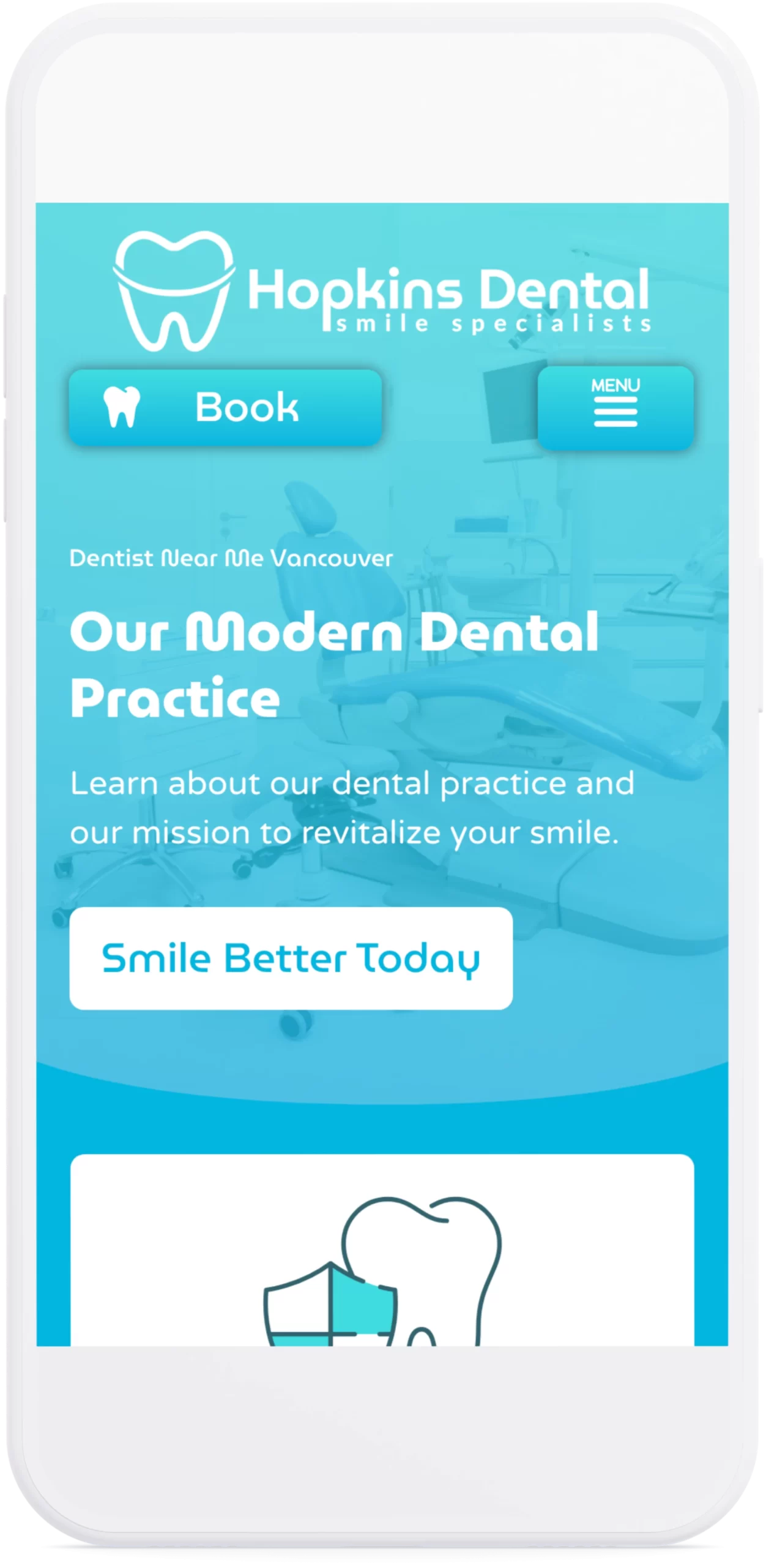 Optiimus Dental, Medical & Healthcare Marketing Wordpress website design mockup healthcare
