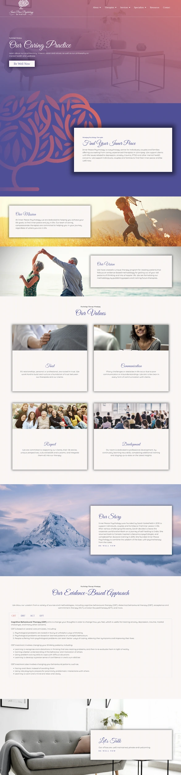 Optiimus Dental, Medical & Healthcare Marketing Wordpress website design mockup healthcare