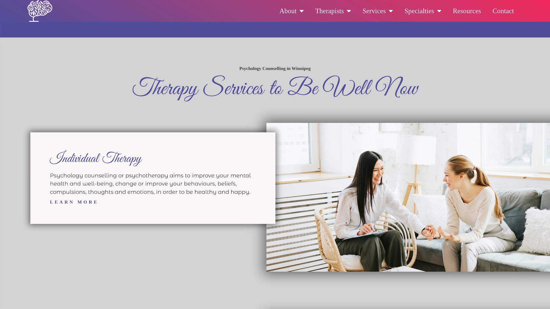 Optiimus Dental, Medical & Healthcare Marketing Wordpress-website-design-therapy3