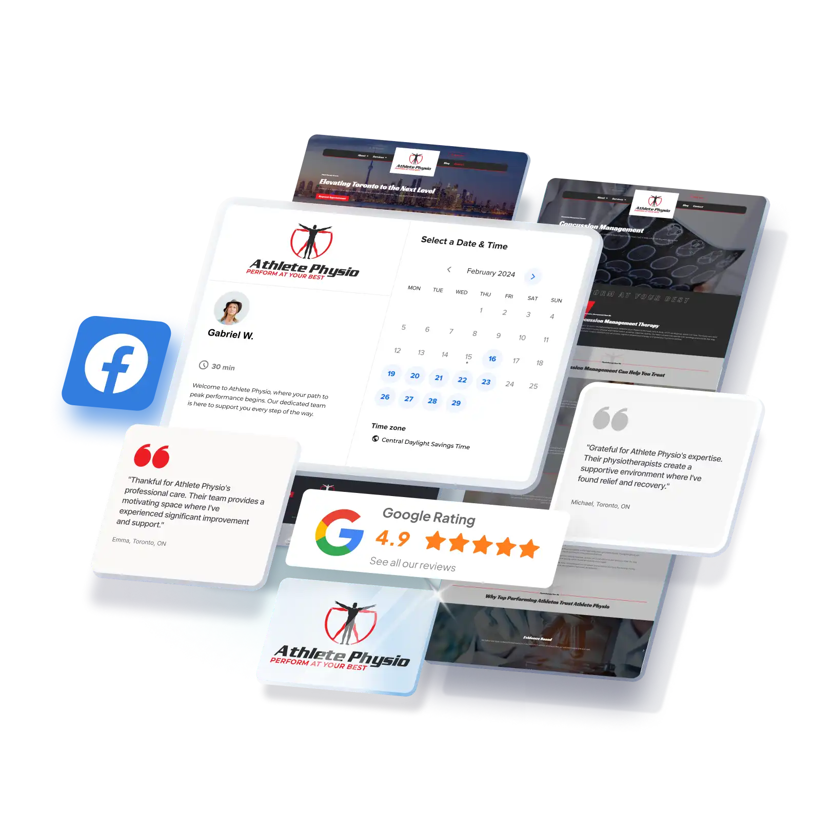 Optiimus physiotherapy chiropractor website design