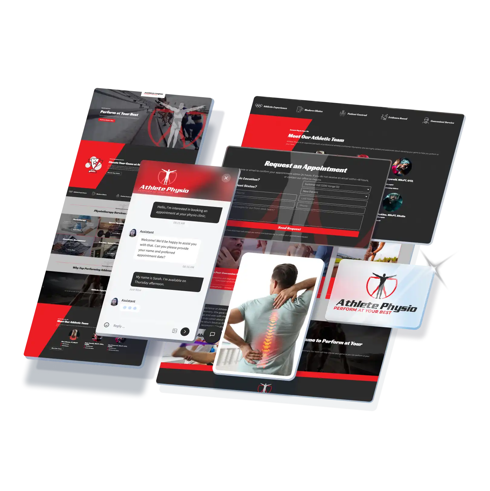 Optiimus physiotherapy chiropractor website design