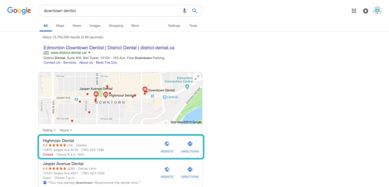 Optiimus Dental, Medical & Healthcare Marketing Dental Medical Healthcare SEO Results