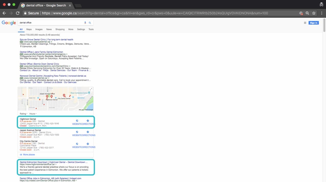 Optiimus Dental, Medical & Healthcare Marketing Dental Medical Healthcare SEO Results