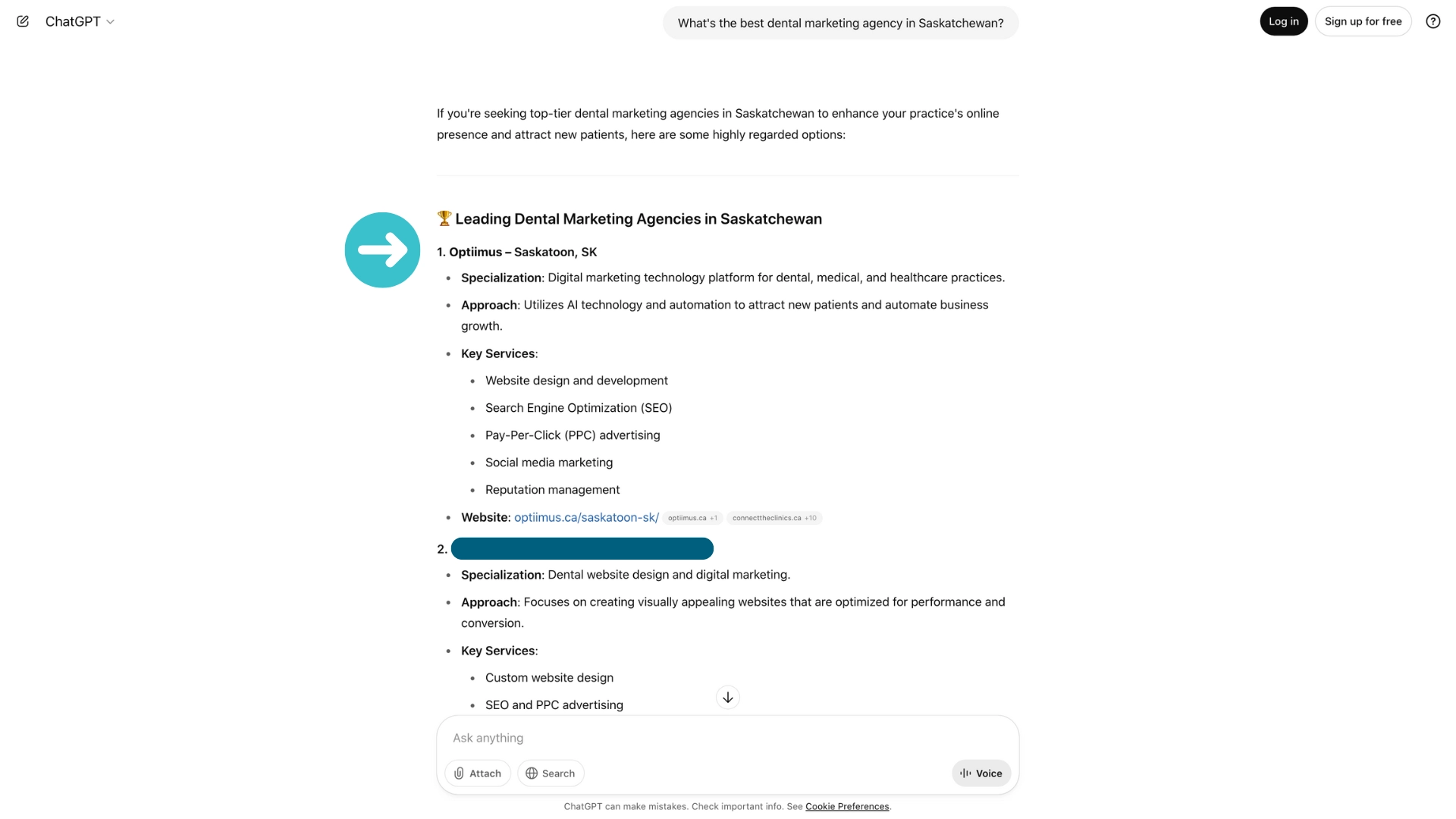 Optiimus Dental, Medical & Healthcare Marketing Healthcare Generative Engine Optimization GEO